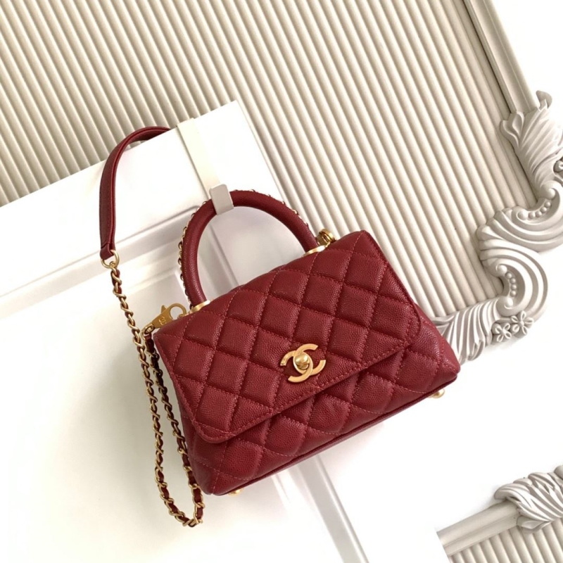 Ch**el top handle bags